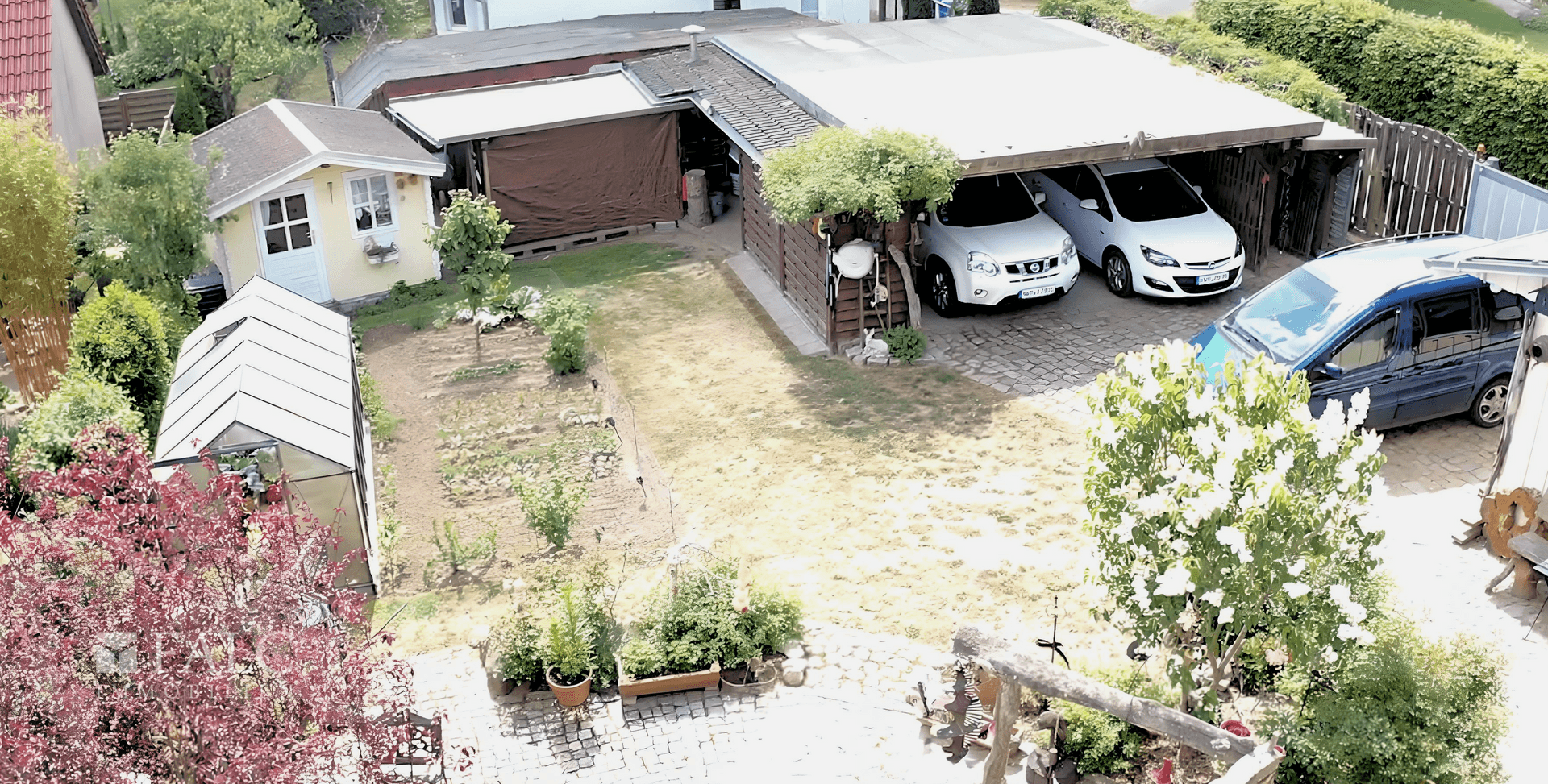 Drohne Garten 